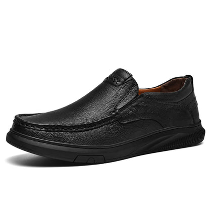 Steady Stride Leather Loafers