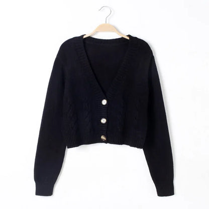 Soft Knit V Neck Cardigan